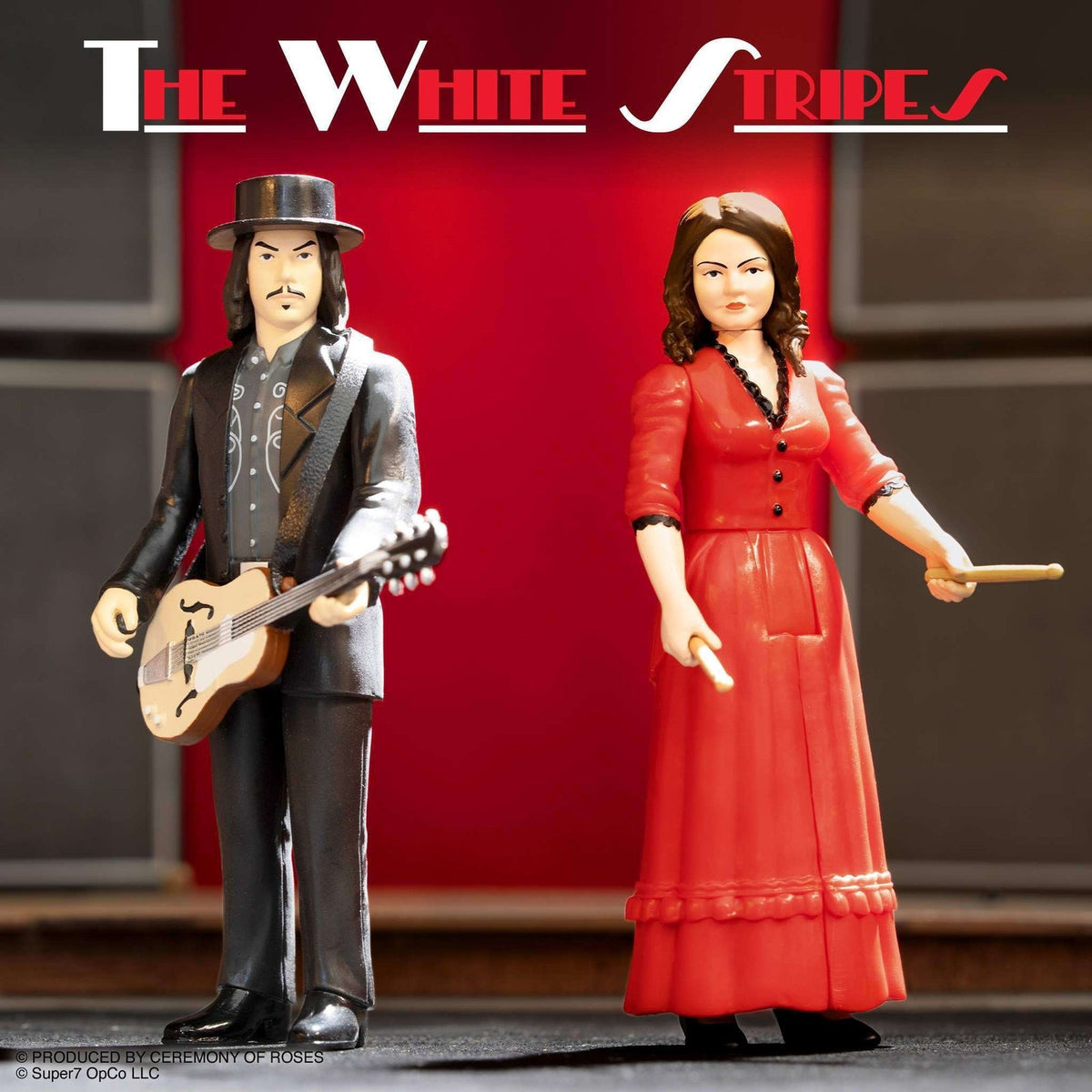 Super7 X The White Stripes (Get Behind Me Satan) Reaction Figures