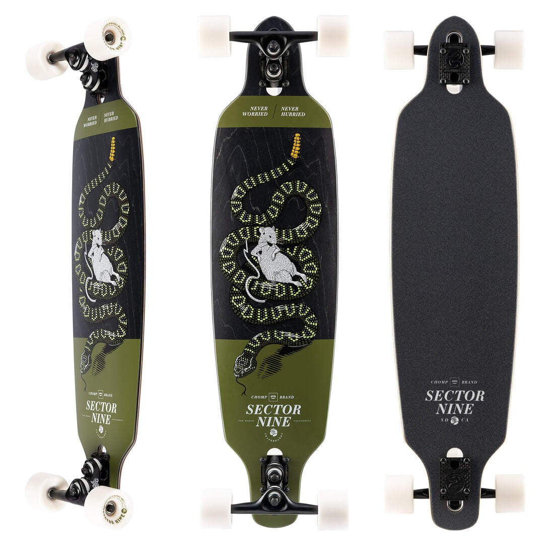 Sector 9 Fractal Rattler 9 X 36 Complete Drop Thru Longboard