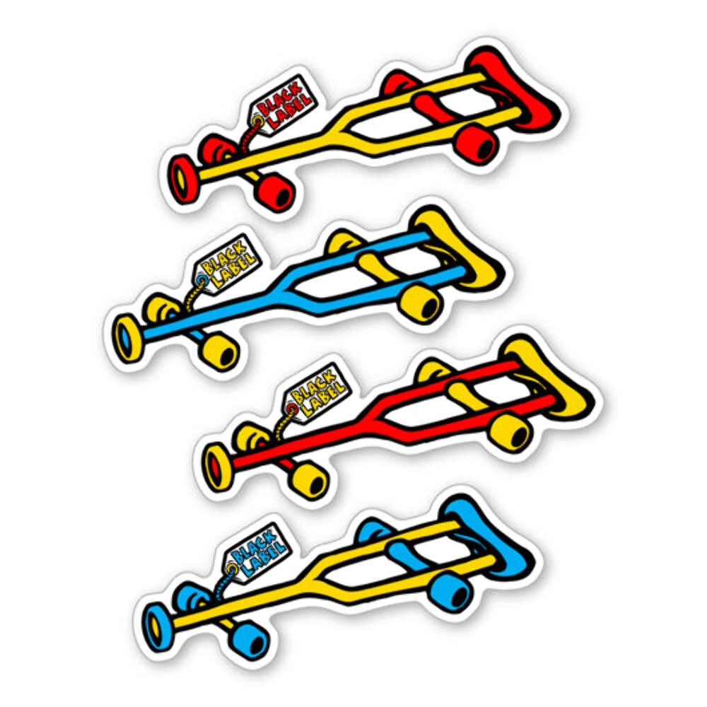 Black Label "Crutch" Sticker