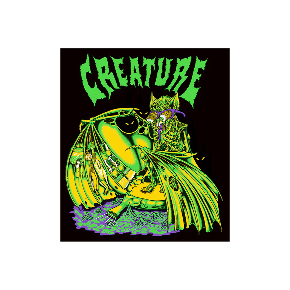 Creature Skateboards Trader 4" X 3.5" Sticker