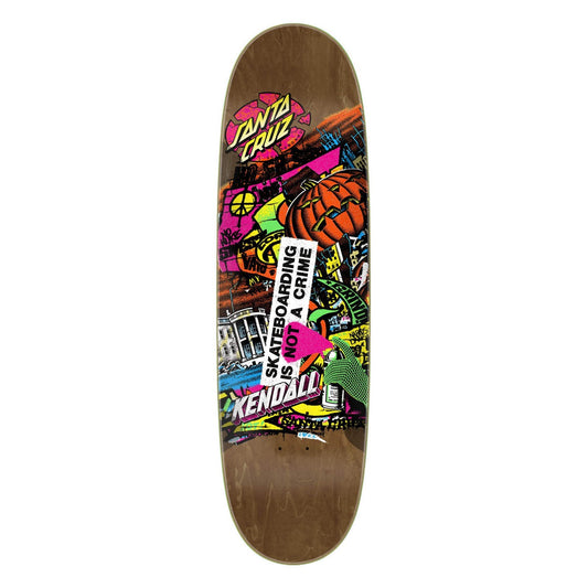 Santa Cruz Jeff Kendall "Street Art Collage" VX 9" Egg Skateboard Deck