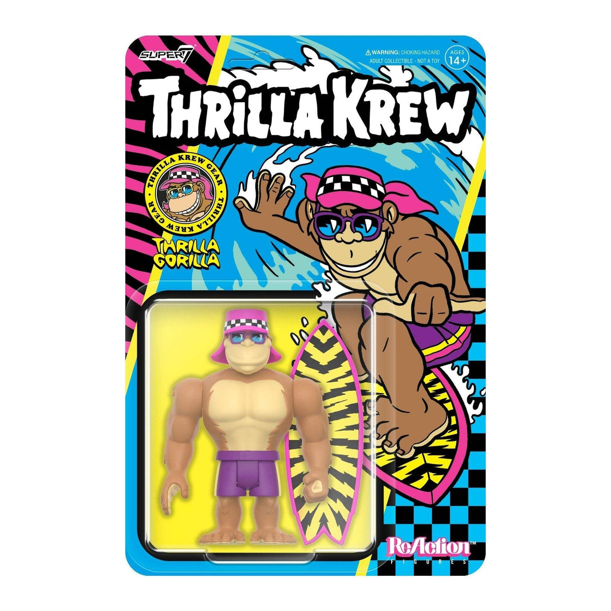 Super7 X Thrilla Krew - Thrilla Gorilla - Reaction Figures