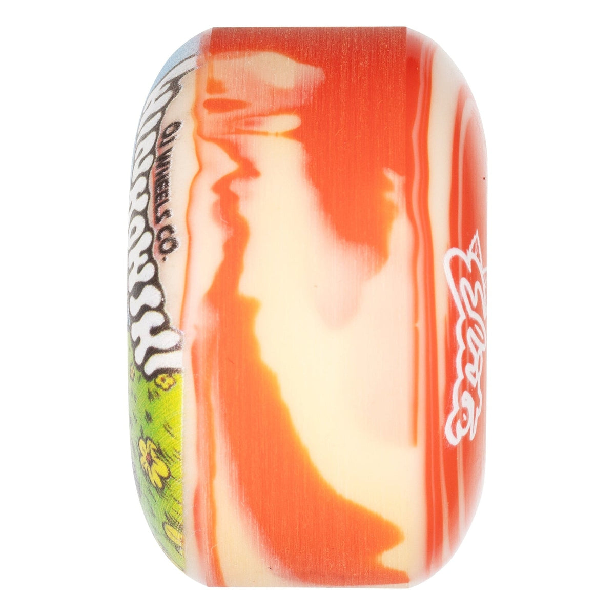 OJ Winkowski Mushroom Elite EZ Edge Red / White Swirl 53mm 101A Skateboard Wheel