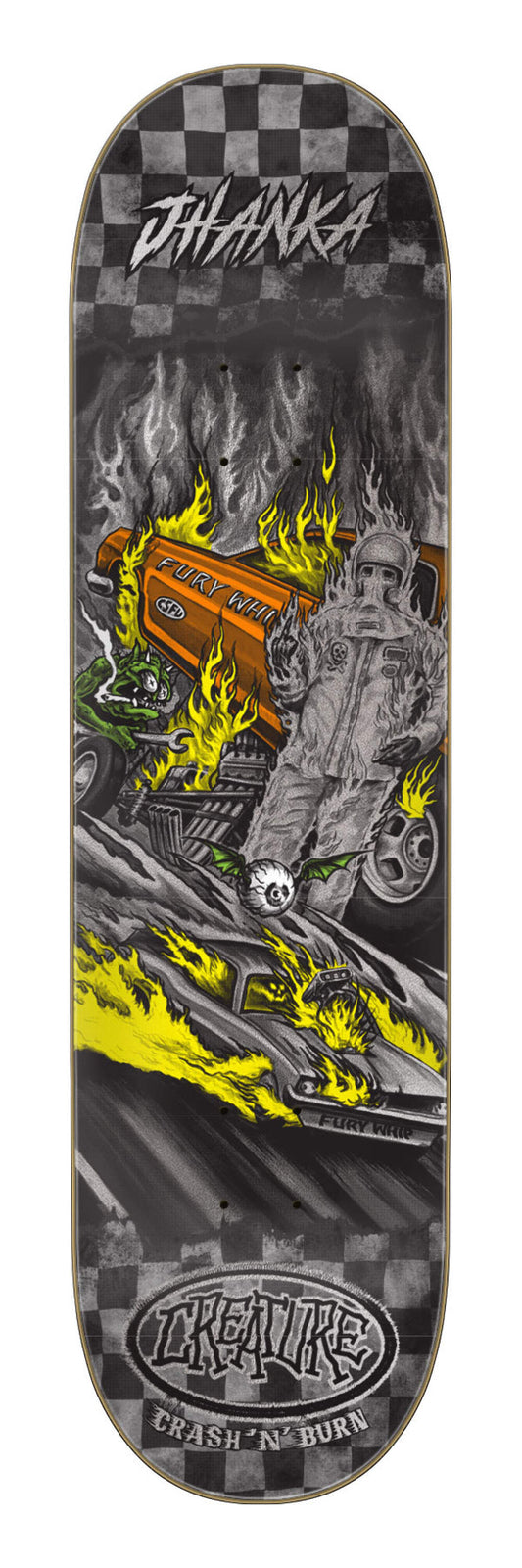 Creature Jhanka Gonzalez Crash and Burn VX 8.375" Skateboard Deck