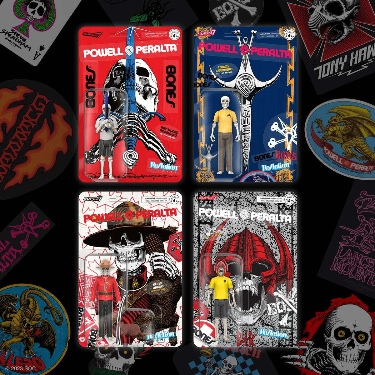 Super7 X Powell Peralta Tommy Guerrero Wave 4 Reaction Figure