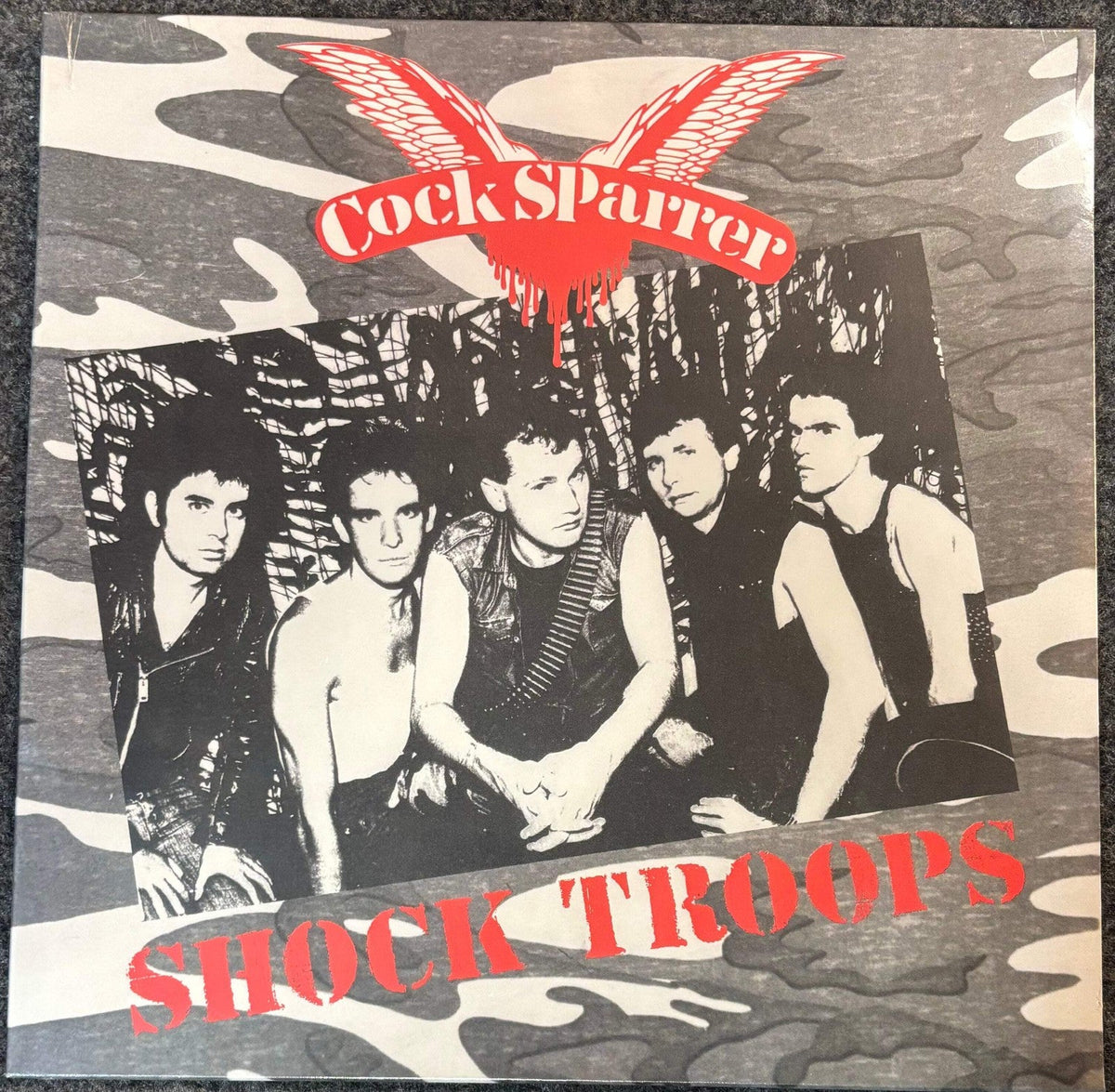 Cock Sparrer – Shock Troops (Red Ripple) Vinyl LP Record