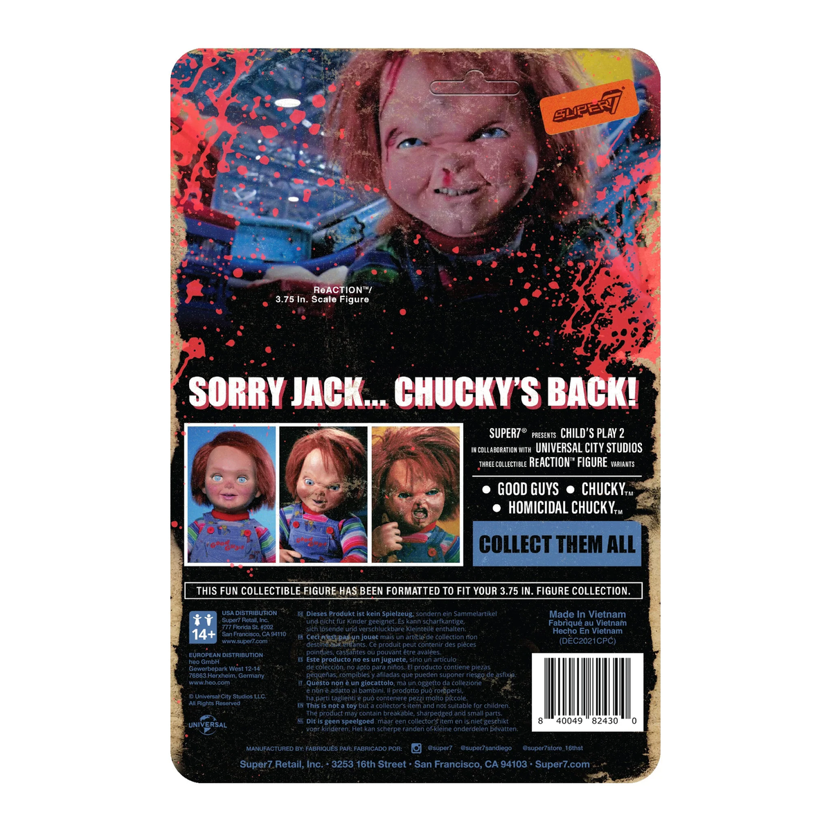 Super7 X Child'S Play - Homicidal Chucky Reaction Figure