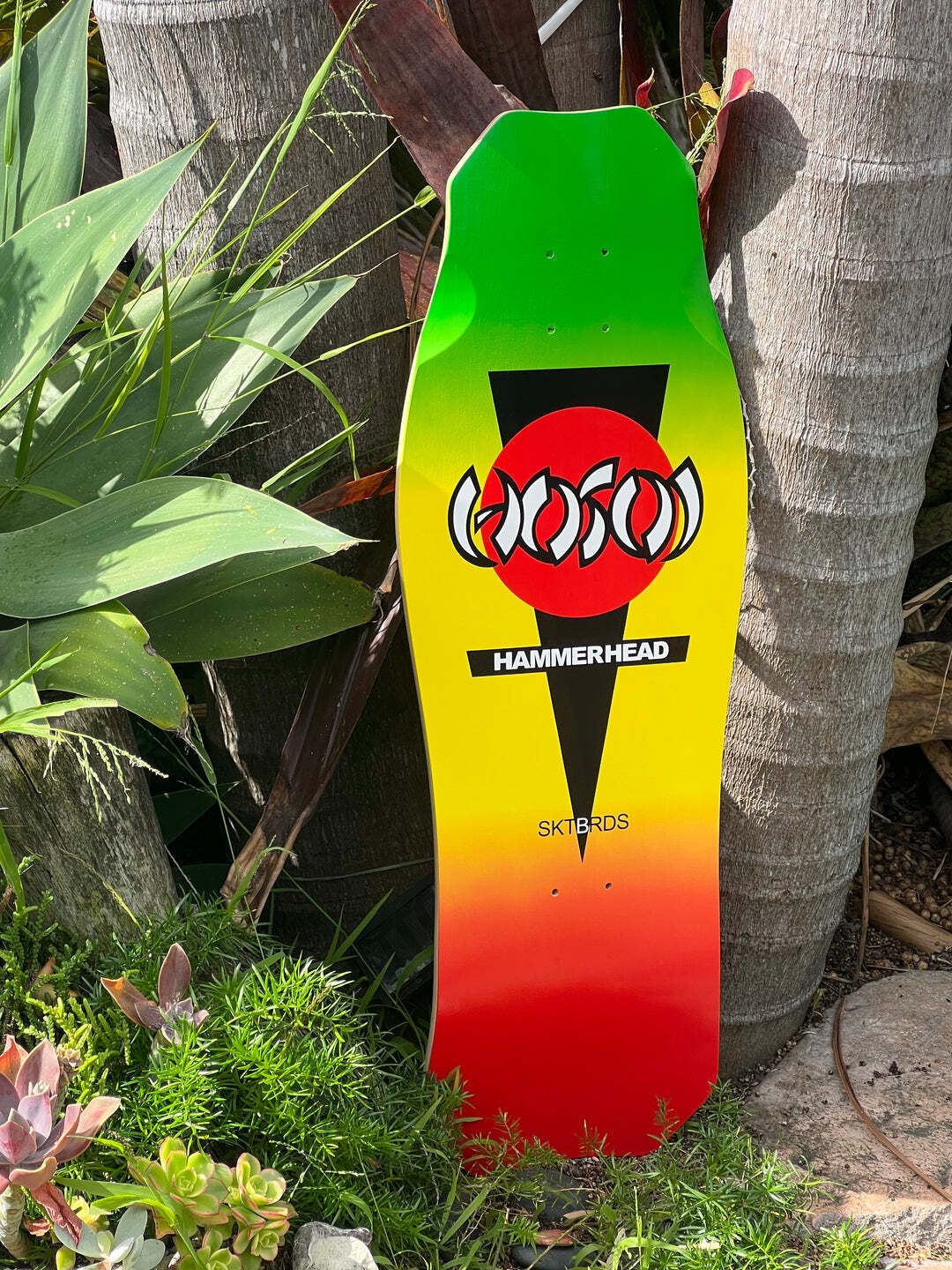 Hosoi OG Hammerhead Rasta 10.5" Skateboard Deck