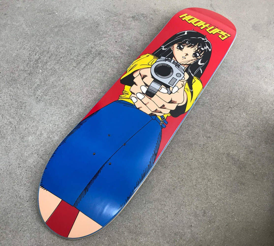 Hook Ups Barrel Of A Gun 8" Skateboard Deck