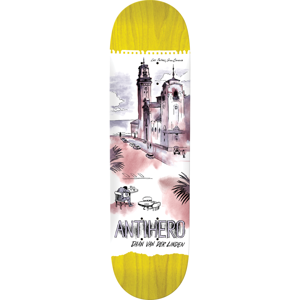 Anti-Hero Daan Cityscapes 8.06" Skateboard Deck