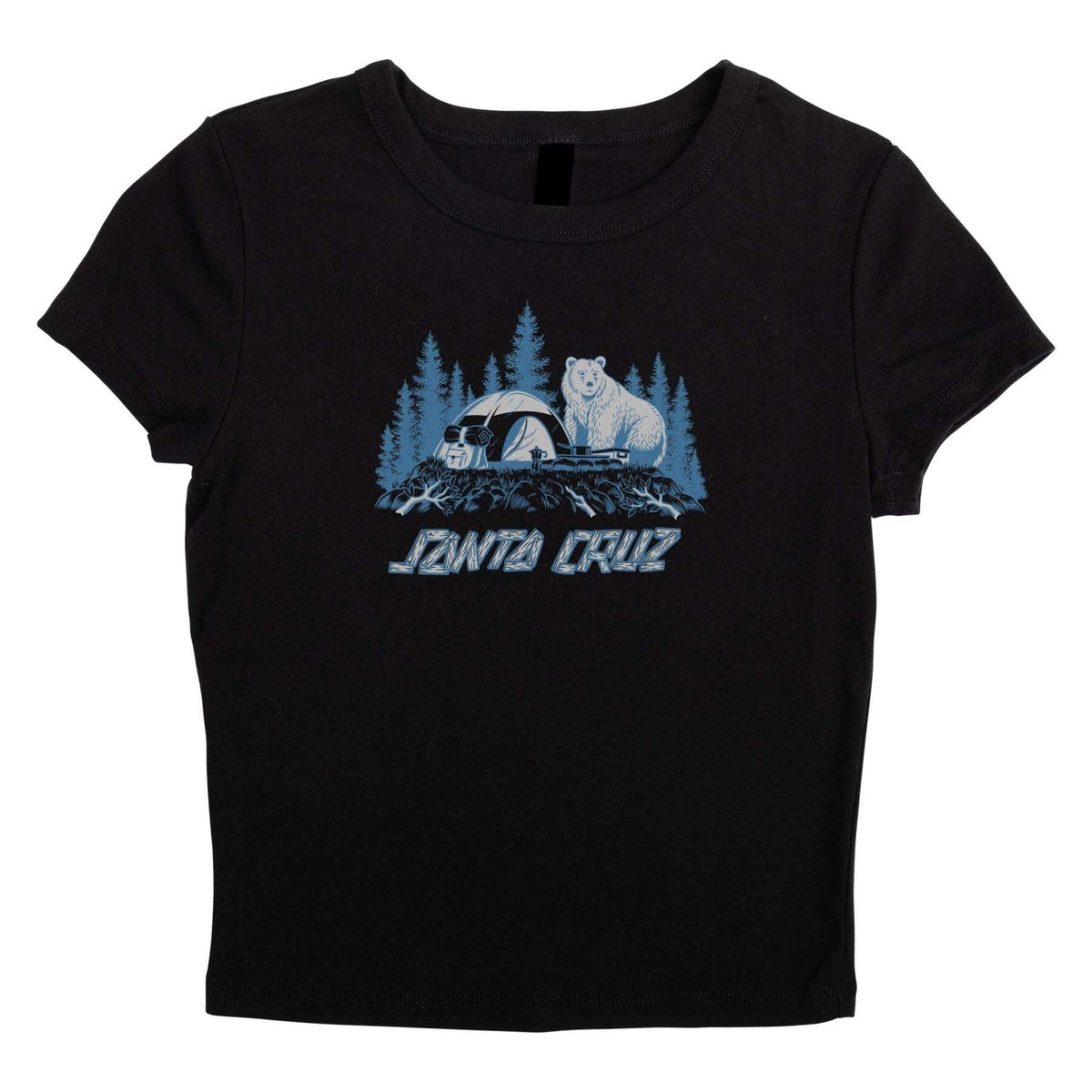 Santa Cruz Woodland Strip Women'S Crop T-Shirt