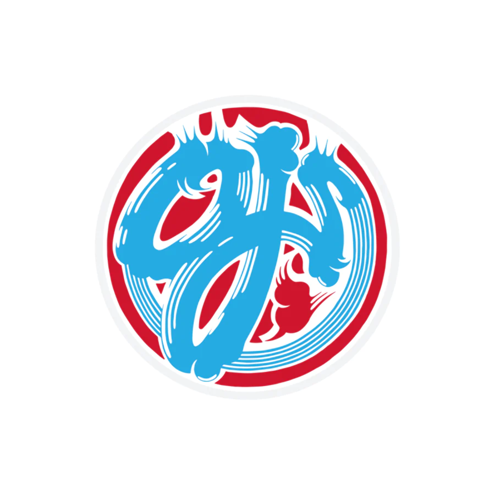 OJ Speed Wheels Brush Logo 3.5" X 3.5" Sticker