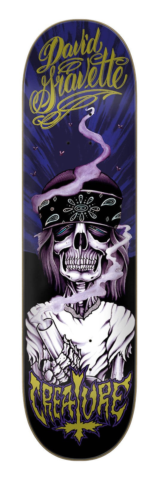 Creature David Gravette Hippie Skull 20th Anniversary 8.3" Skateboard Deck