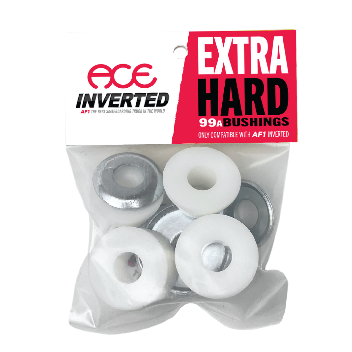 Ace Extra Hard White 99A Skateboard Bushings (Pair)