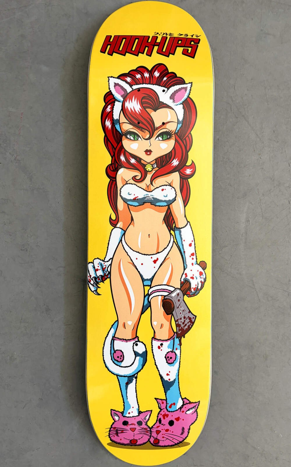 Hook Ups Hatchet Killer Akiko 8.25" Skateboard Deck