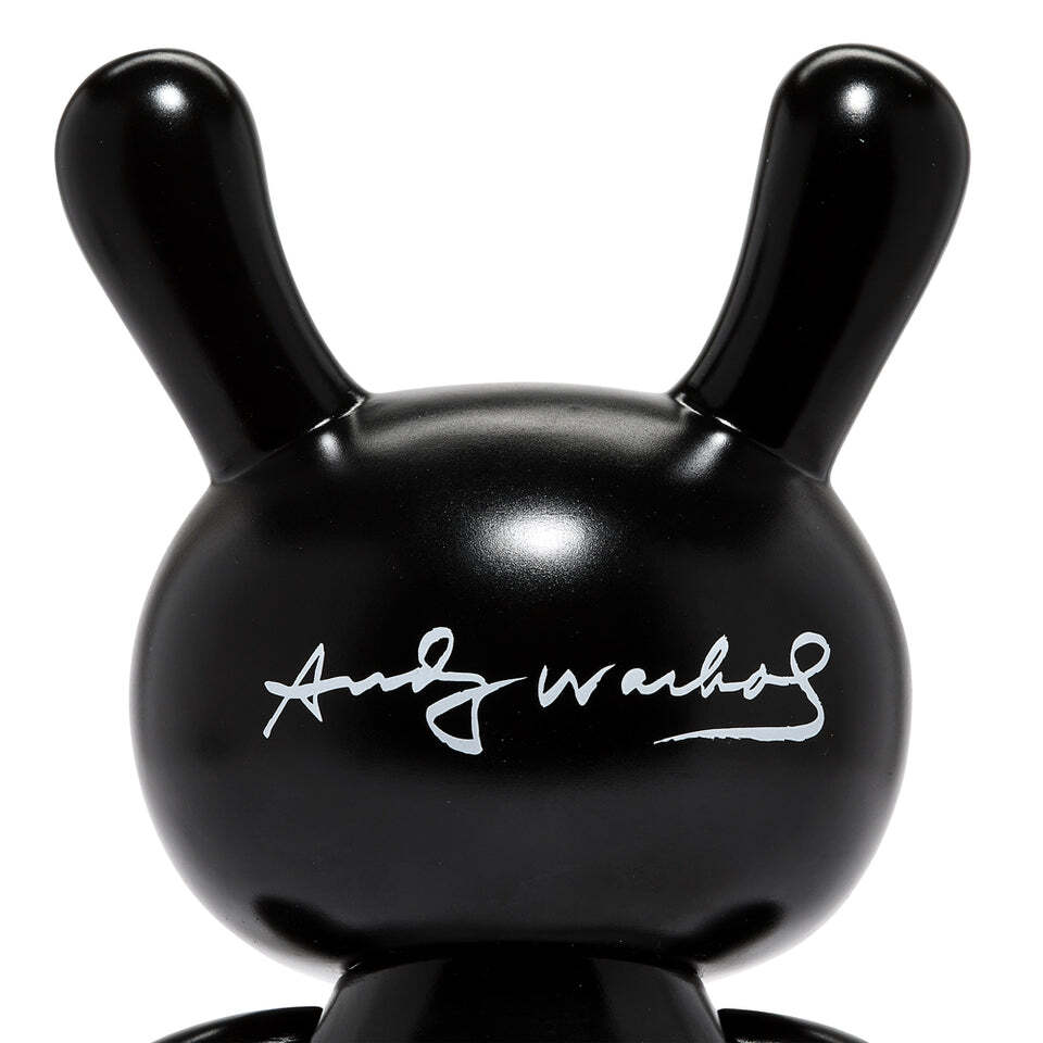 Kidrobot X Andy Warhol Fright Wig Self-Portrait 8" Masterpiece Dunny - Monochrom