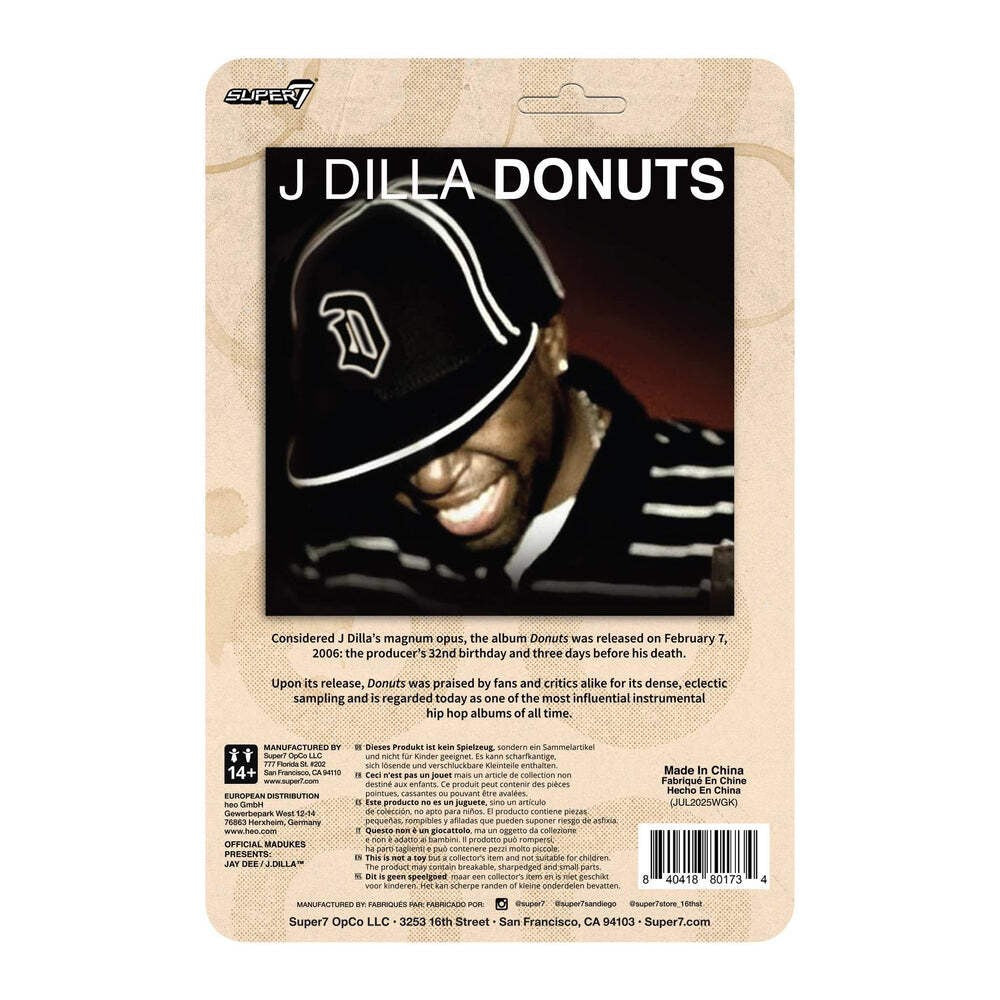 Super7 X J Dilla (Donuts - Album Cover) Wave 02 Reaction Figure