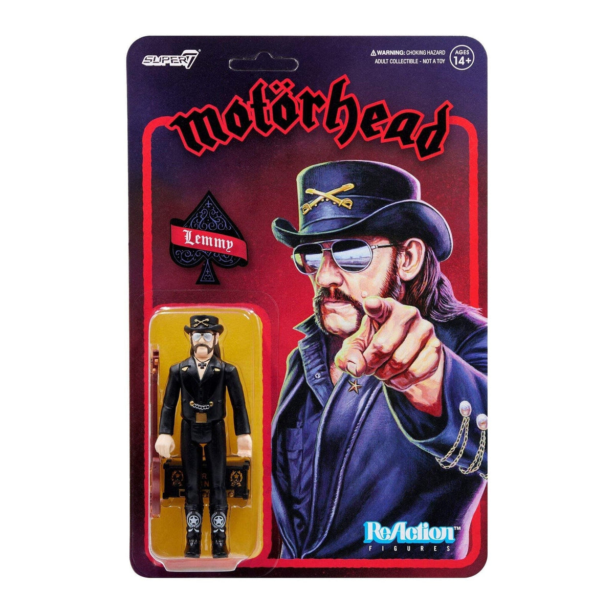 Super7 X Motörhead - Lemmy (Modern Cowboy) Reaction Figure