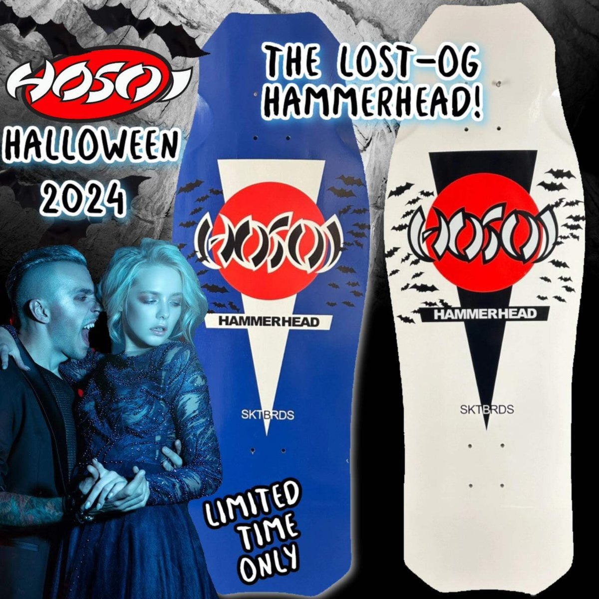 Hosoi "The Lost" Halloween 2024 OG Hammerhead LTD 10.5" Skateboard Deck