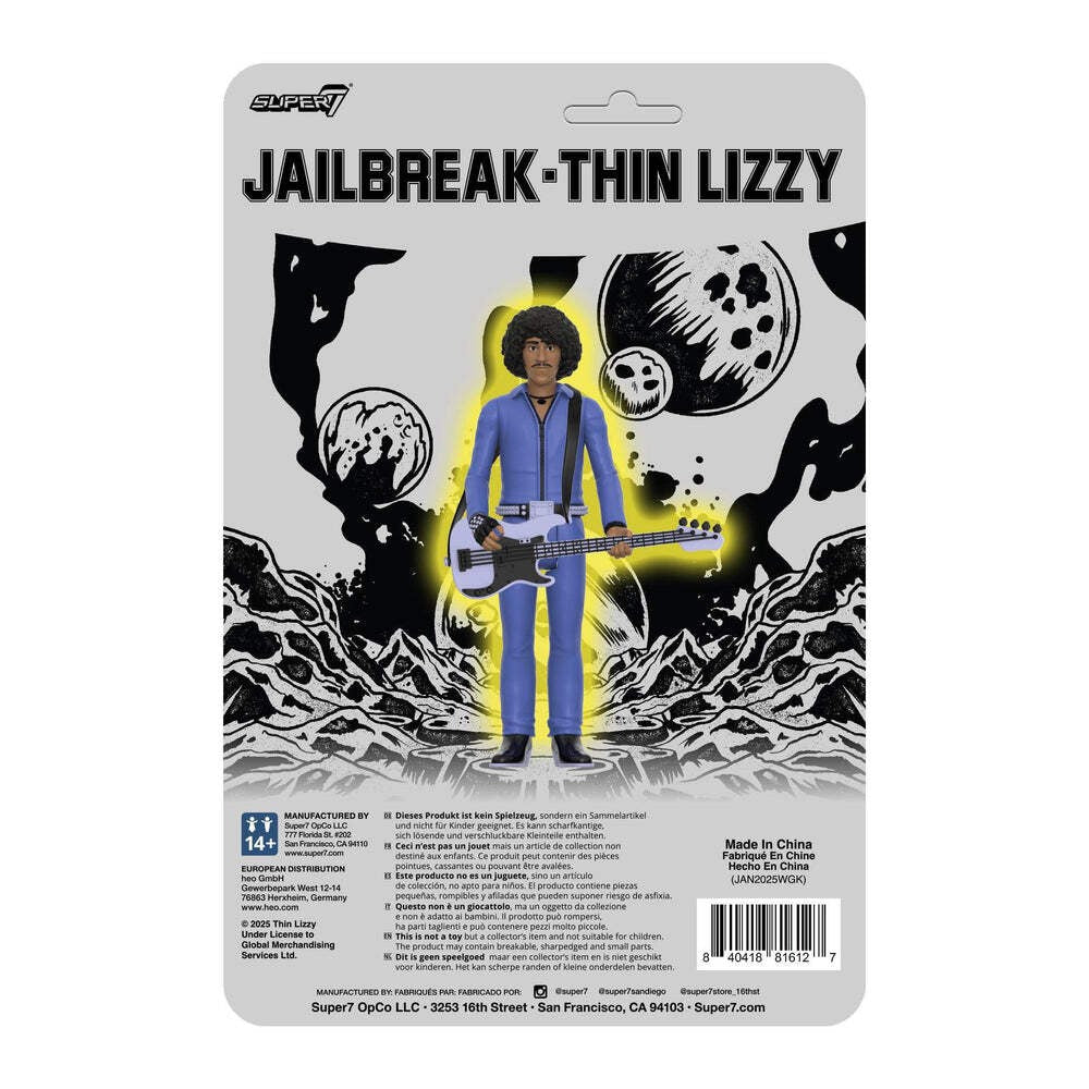 Super7 X Thin Lizzy Phil Lynott (Jailbreak) Reaction Figure