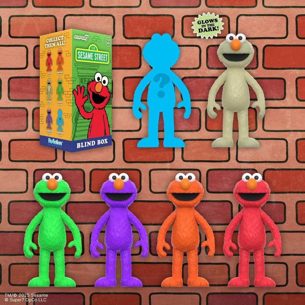 Super7 X Sesame Street - Elmo - Wave 04 - Blind Box Flat