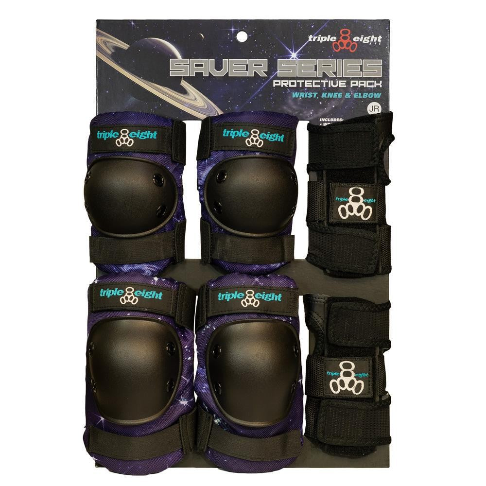 Triple Eight Saver Series 3-Pack Wrist Guards / Elbow Pads / Knee Pads