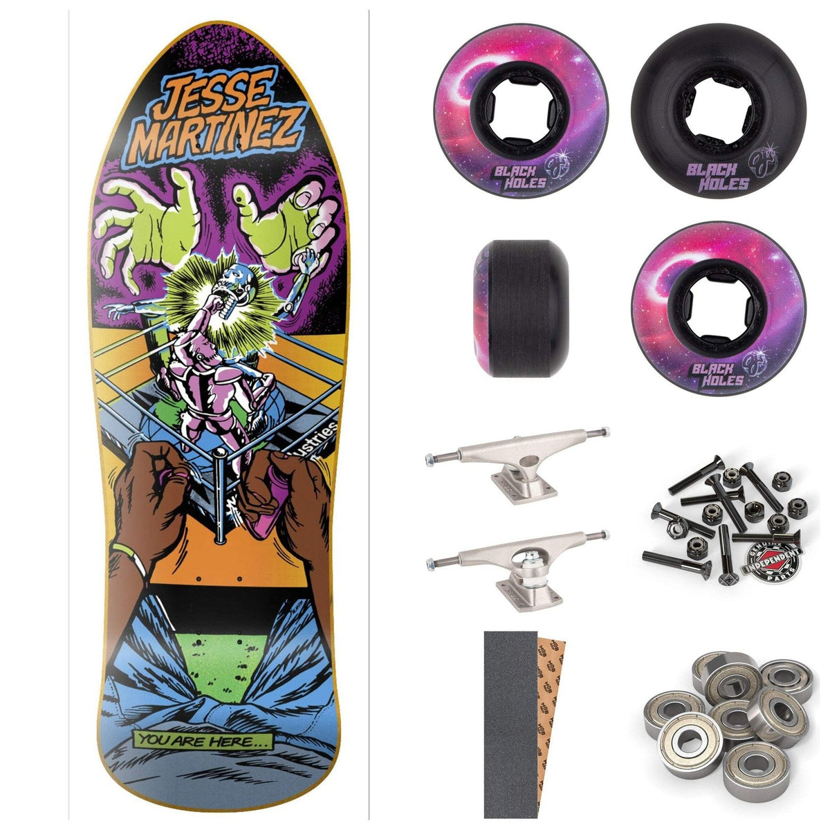 World Industries Jesse Martinez Rock'Em Sock'Em 10.126" Complete Skateboard
