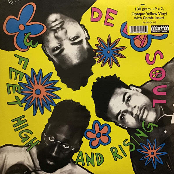 De La Soul – 3 Feet High And Rising 180G Opaque Magenta Color W/ Comic Insert 2x