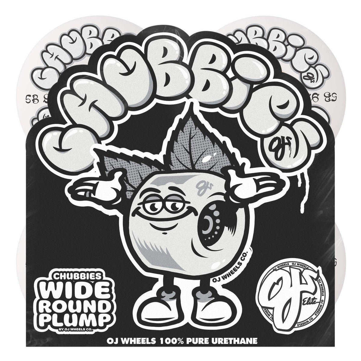OJ Chubbies Throw Ups 58mm 99A Skateboard Wheels