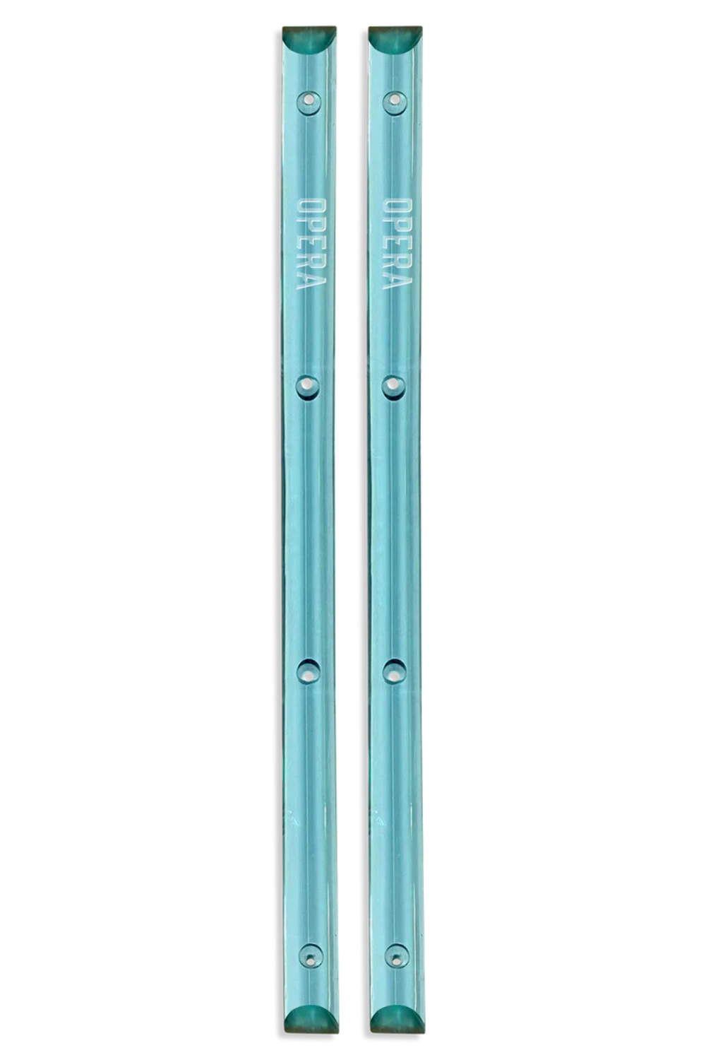 Opera "Ice Blue" Skateboard Rails (Sold As Pair)
