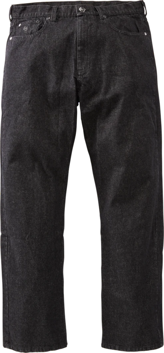 Es Black Wash Baggy Denim Pants