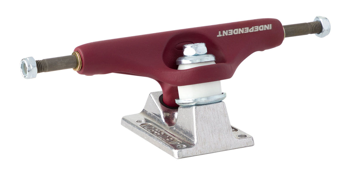 Independent Stage 11 BTG Speed Burgundy Silver Skateboard Trucks (Set of 2)