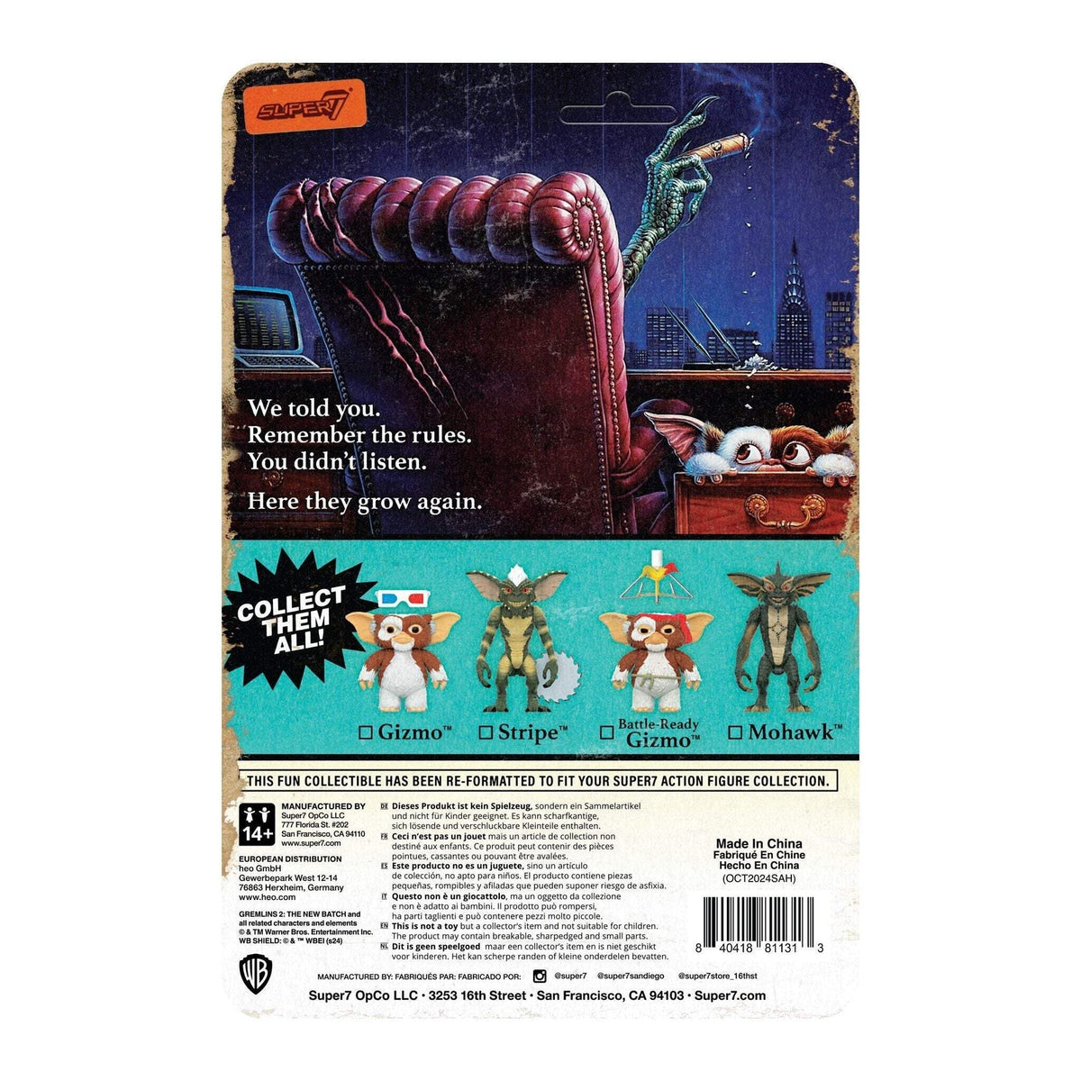 Super7 X Gremlins - Stripe (Mohawk) Reaction Figure
