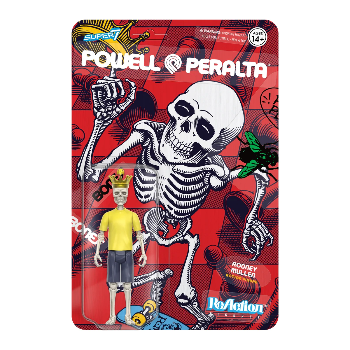 Super7 X Powell Peralta Rodney Mullen Wave 2 Reaction Figure