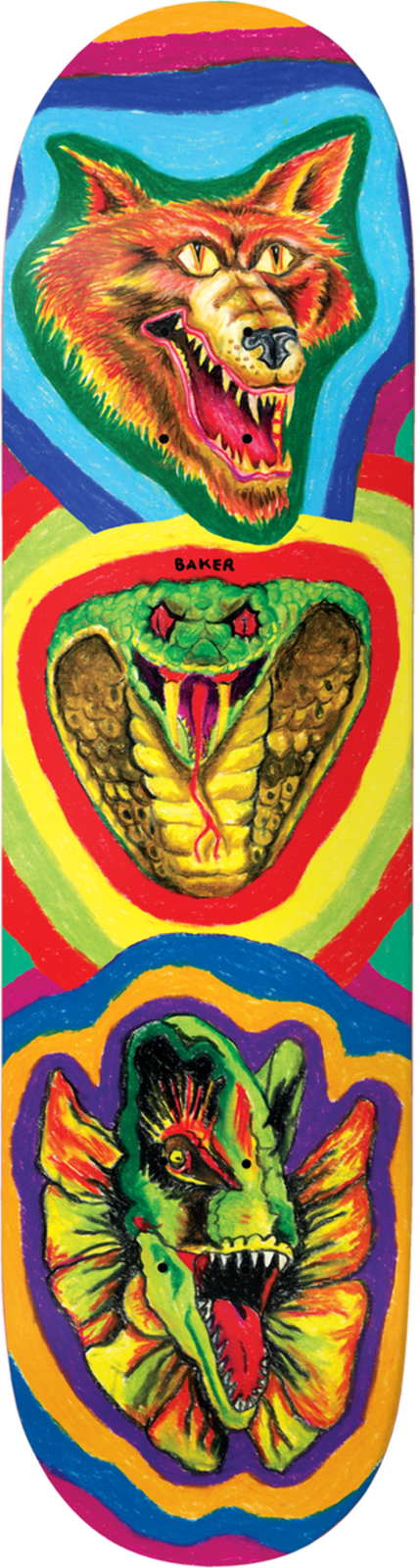 Baker Riley Hawk Fried Beast 8" Skateboard Deck