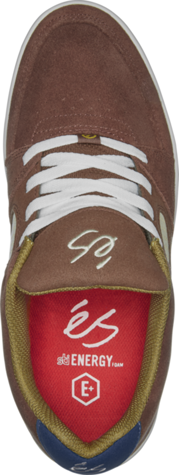 Es Accel Slim Brown/Tan/Blue Skate Shoes