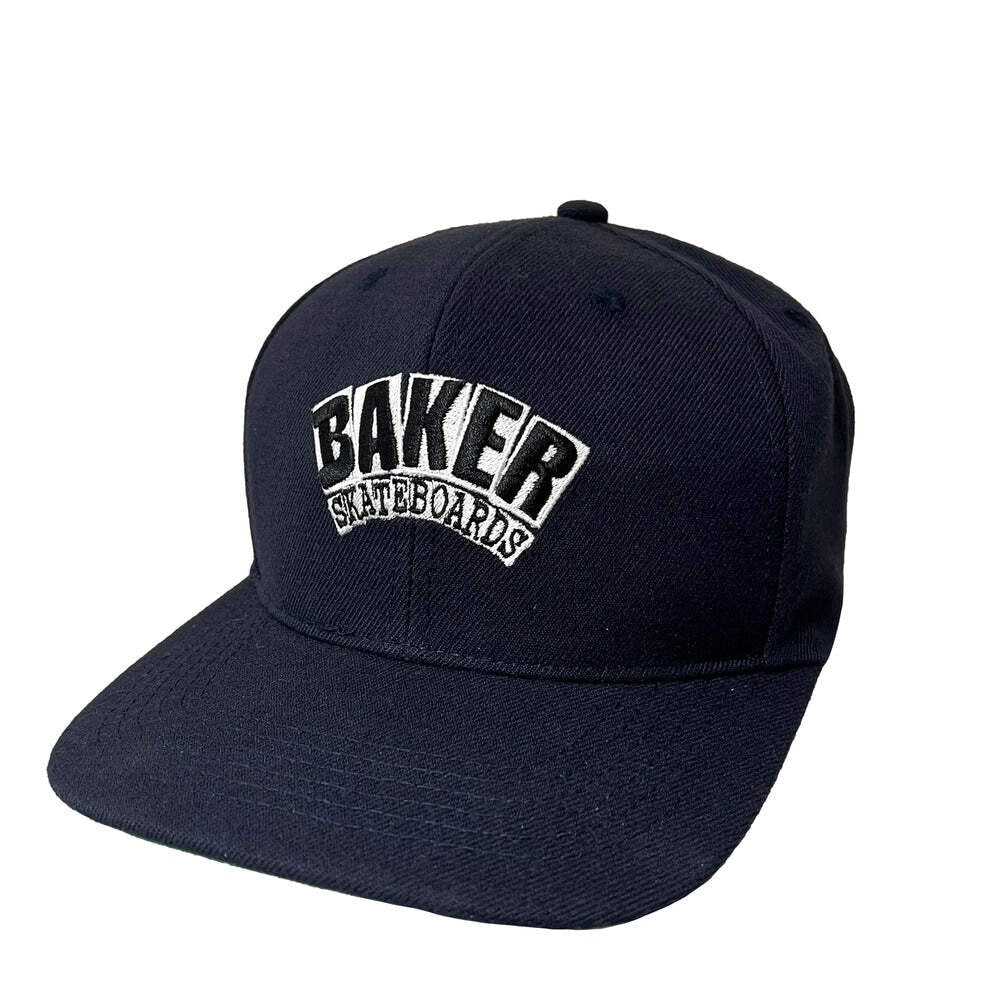 Baker Skateboards "Arch Logo" Navy Snapback Hat
