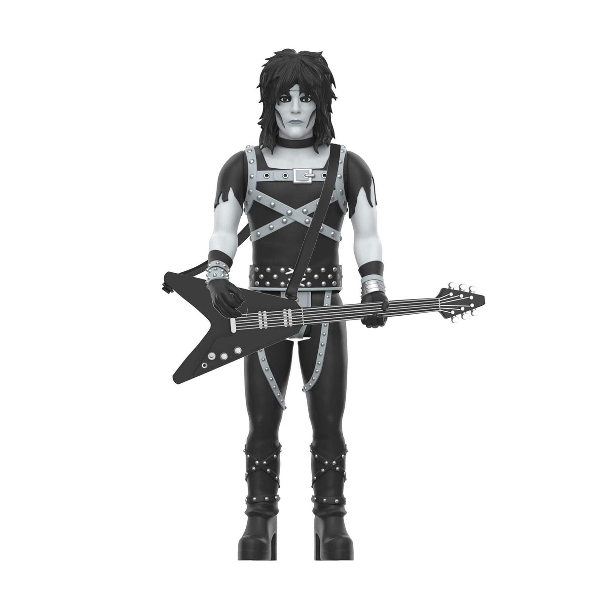 Super7 X Mötley Crüe - Mick Mars (Shout At The Devil B&W) Reaction Figure