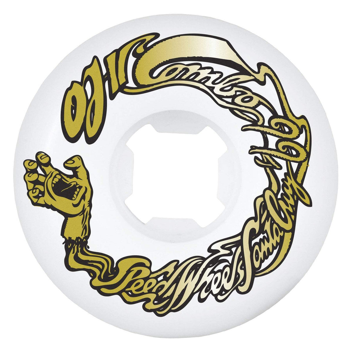 OJ Combos Gold/White 60mm 99A Skateboard Wheels