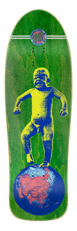 Santa Cruz Steve Alba "Baby Stomper" Green Stain 10.09" Reissue Skateboard Deck