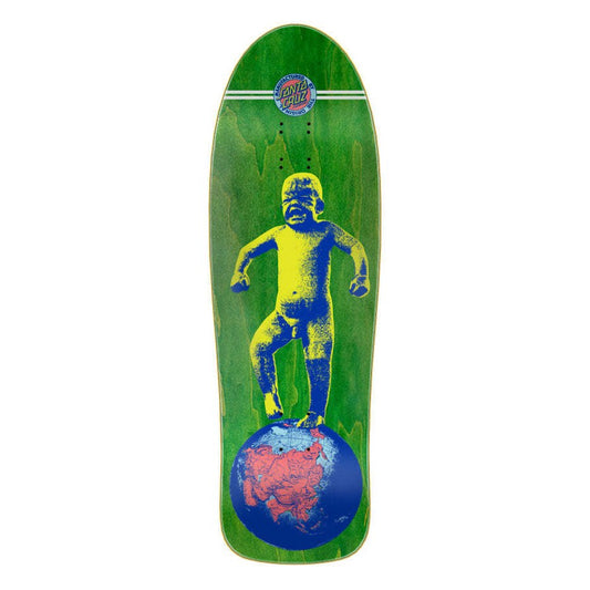 Santa Cruz Steve Alba "Baby Stomper" Green Stain 10.09" Reissue Skateboard Deck