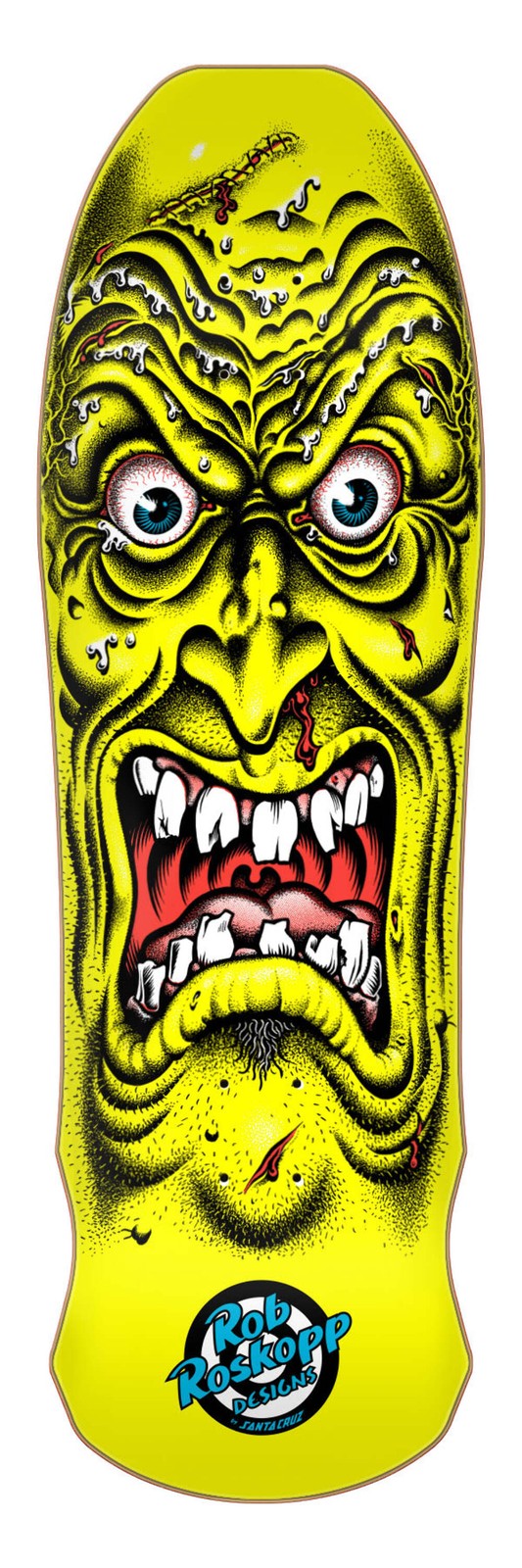 Santa Cruz Rob Roskopp Face Yellow 9.5" Complete Skateboard