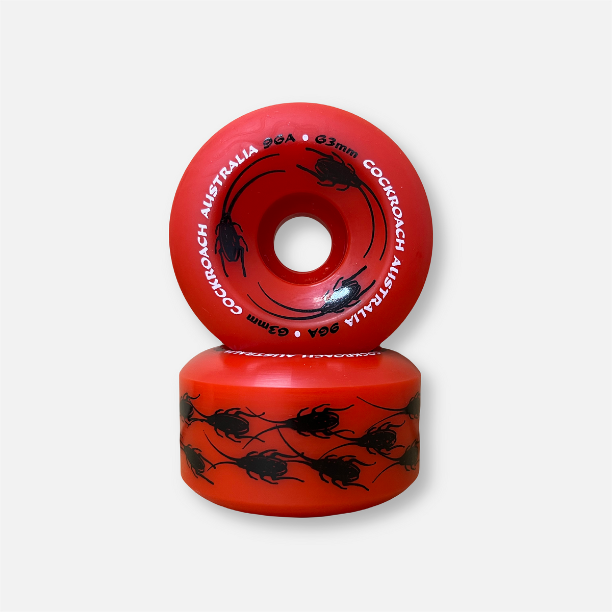 Cockroach Original Red 63mm 96A Skateboard Wheels