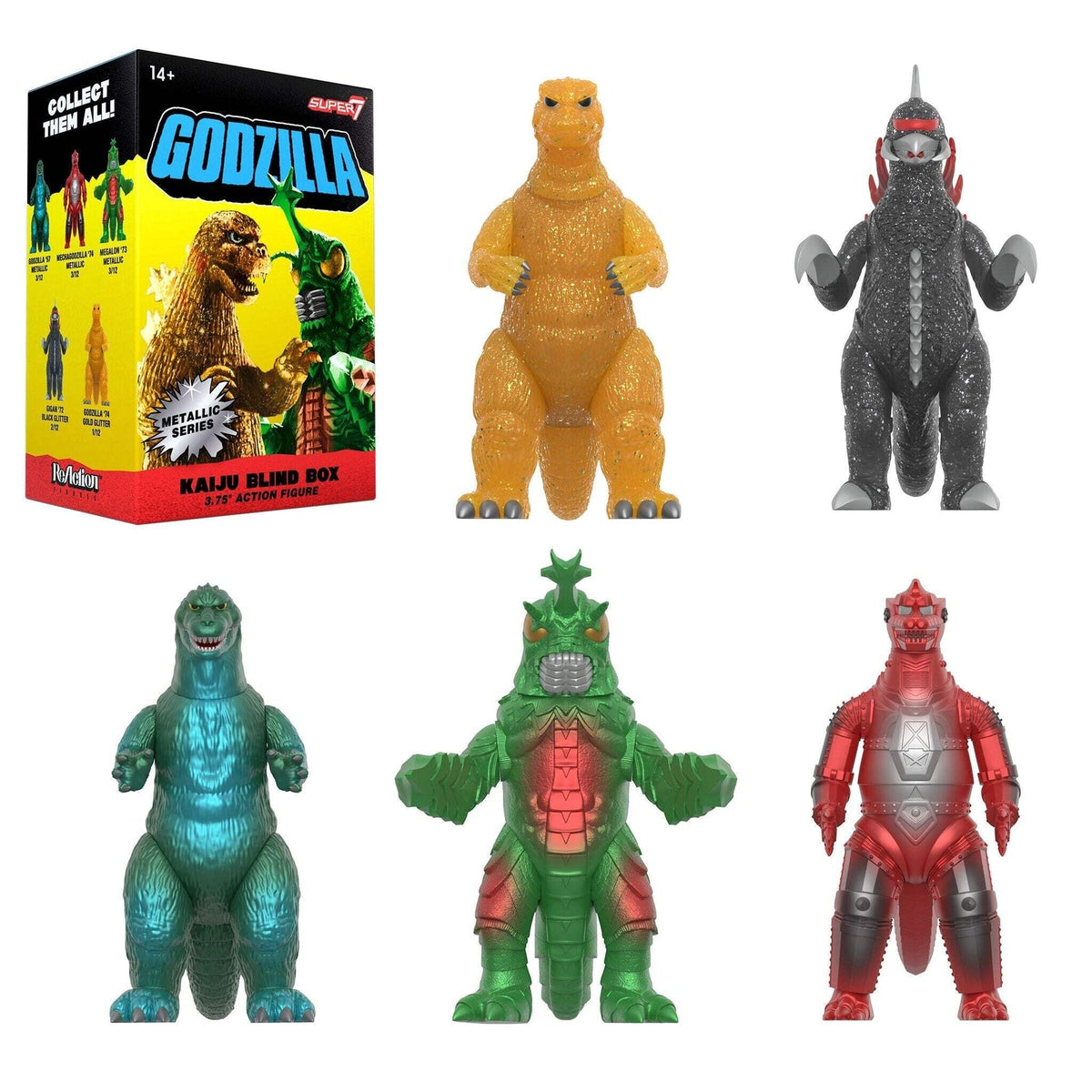Super7 X Toho Blind Box Wave 05 (Metallic) - Individual Blind Box Toy
