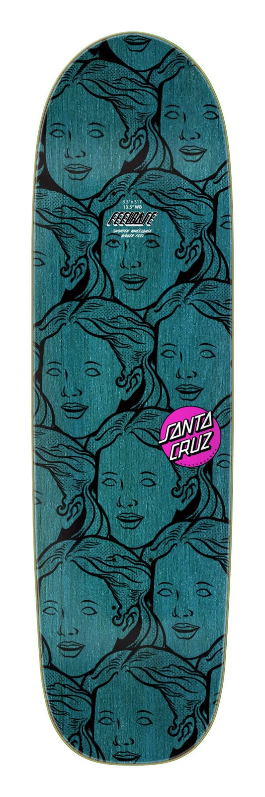 Santa Cruz Possessed Head Feelbase Pro 8.5" Complete Skateboard