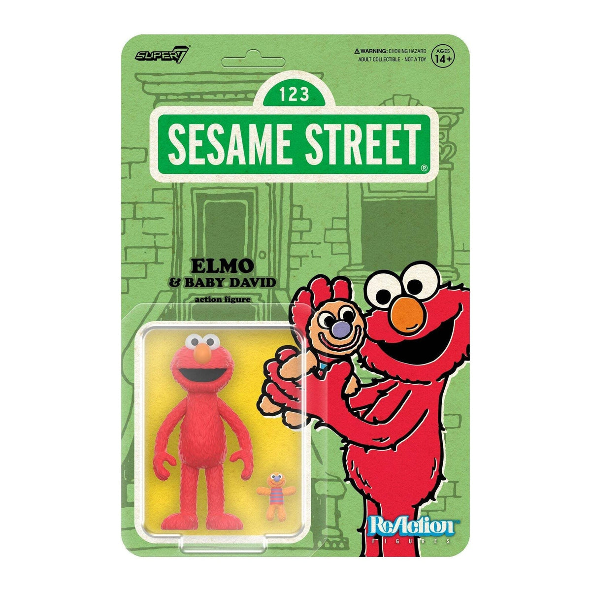 Super7 X Sesame Street - Elmo Reaction Figure