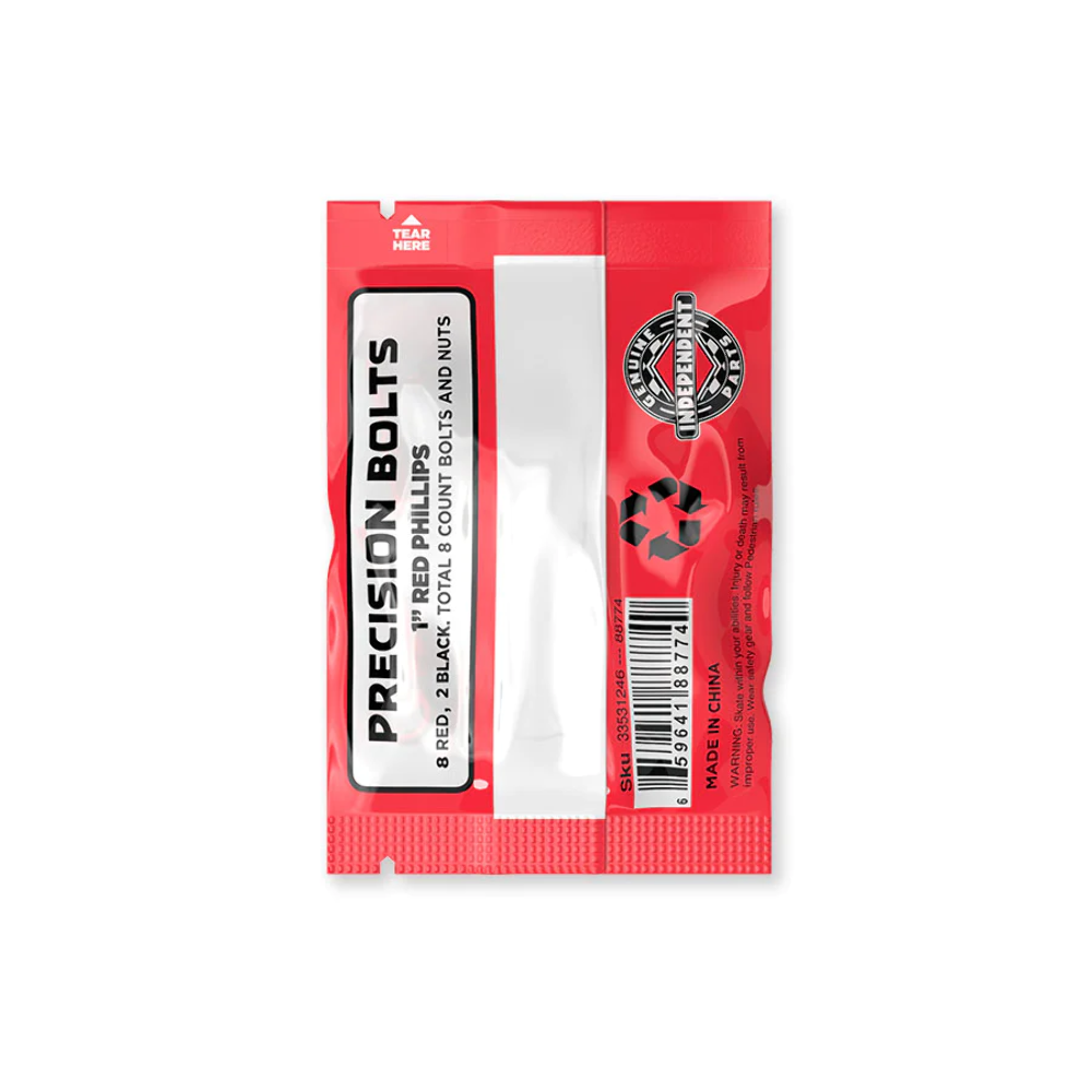 Independent Truck Co. Genuine Parts 1" Red/Black Mounting Hardware W/ Tool