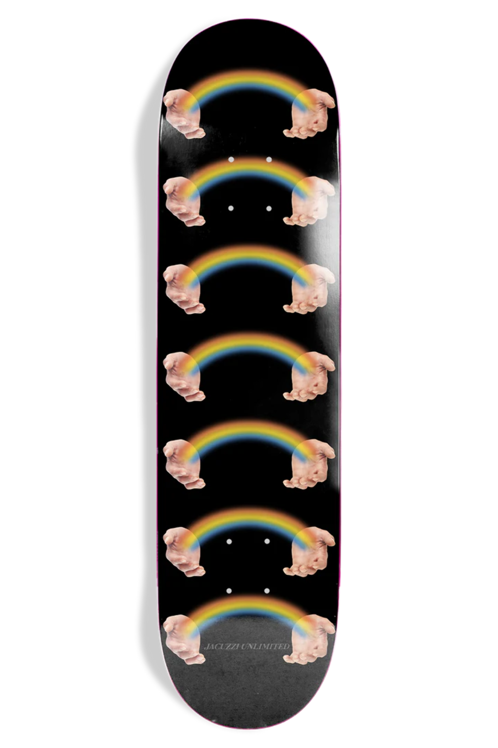 Jacuzzi Rainbow Hands Jet Ski 8.5" Skateboard Deck