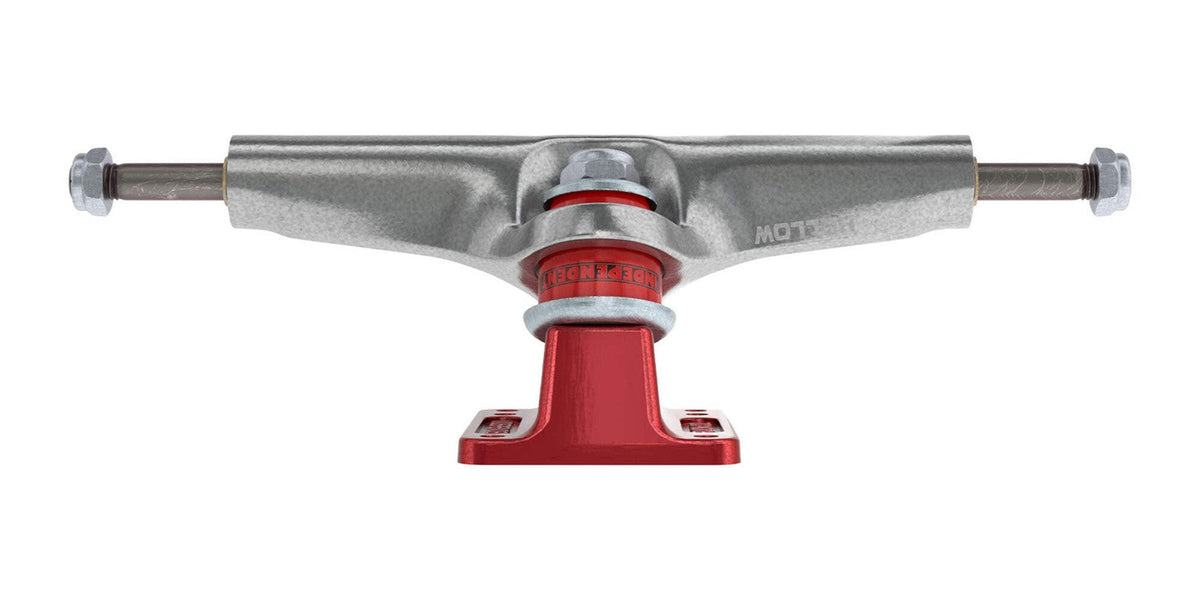 Independent Stage 4 Hollow Silver Ano Red Skateboard Trucks (Set of 2)