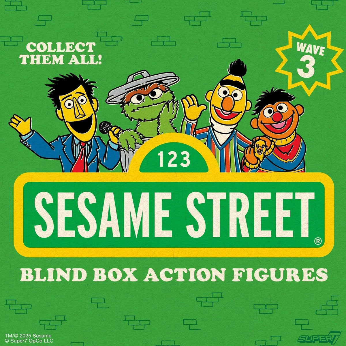 Super7 X Sesame Street - Wave 03 - Blind Box Flat